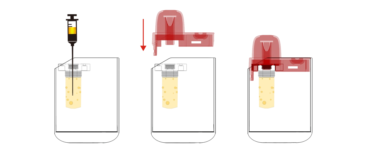 iFreshi Digital Ceramic Vape oil filling steps